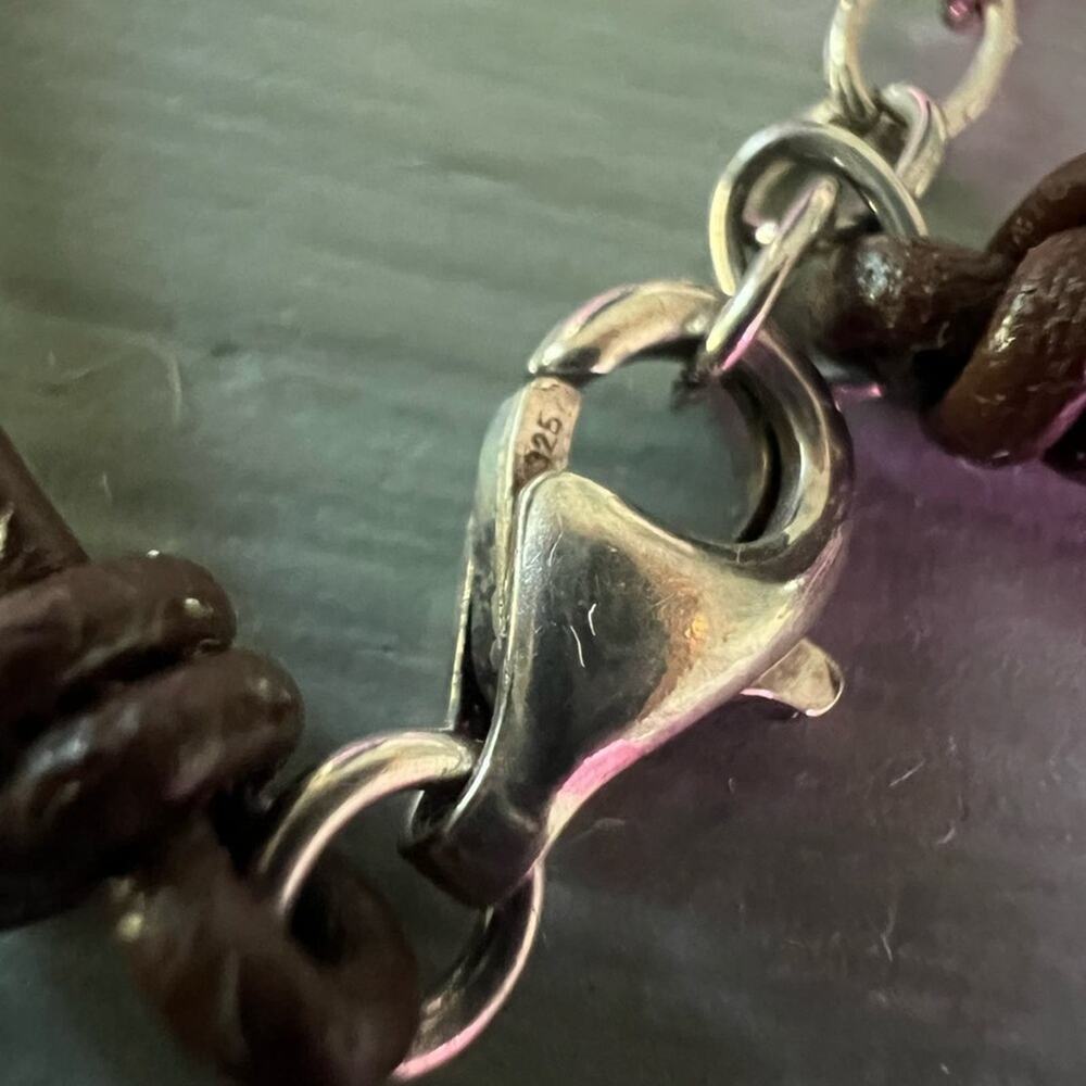 Silpada 925 Sterling Silver & Leather Necklace - Picture 6 of 12